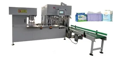 Máquina de embalagem de almofada para filhotes totalmente automática